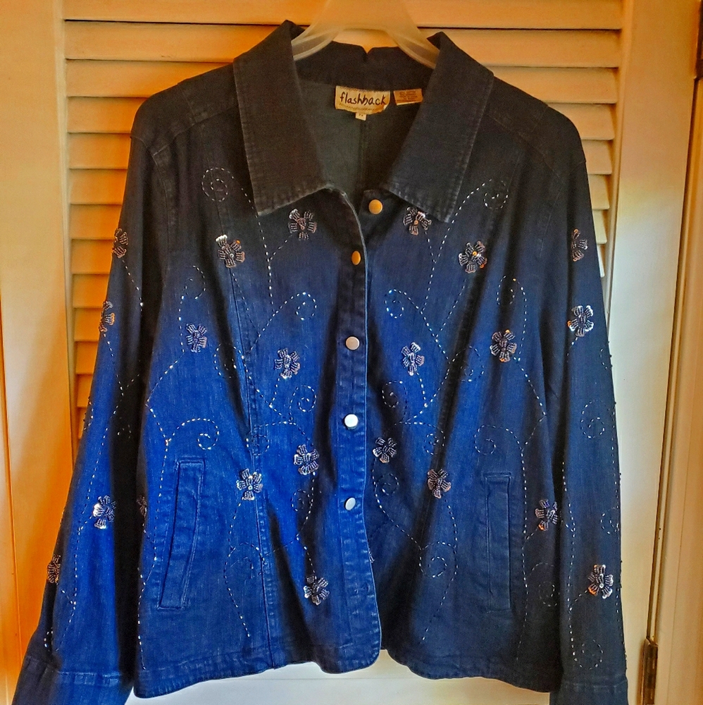 Stylish, Sparkly Denim Jacket